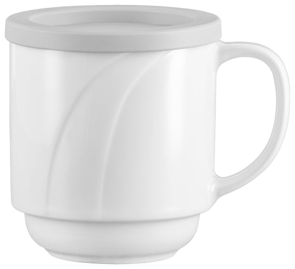 kubek Melody; 280ml, 8x9 cm (ØxW); biały; okrągły; 6 sztuka / opakowanie