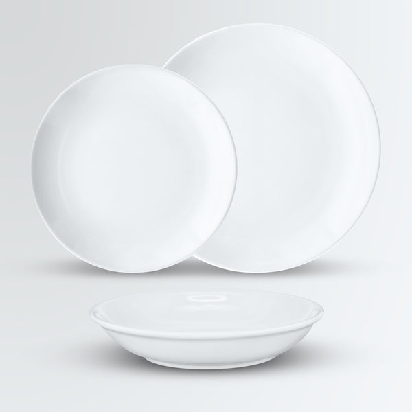 talerz głęboki Ponta; 600ml, 20x4 cm (ØxW); biały; okrągły; 6 sztuka / opakowanie