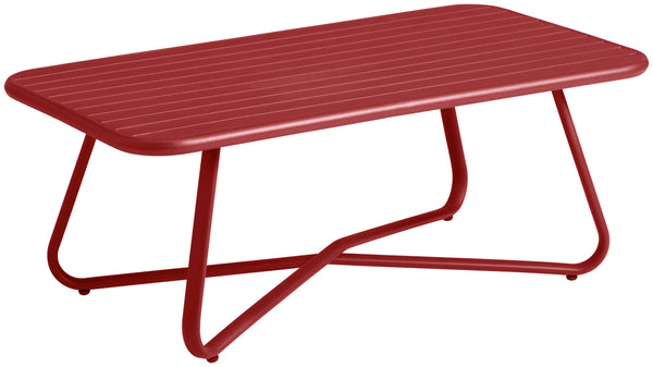stolik kawowy Bevera; 100x53x38 cm (DxSxW); czerwony; prostokątny