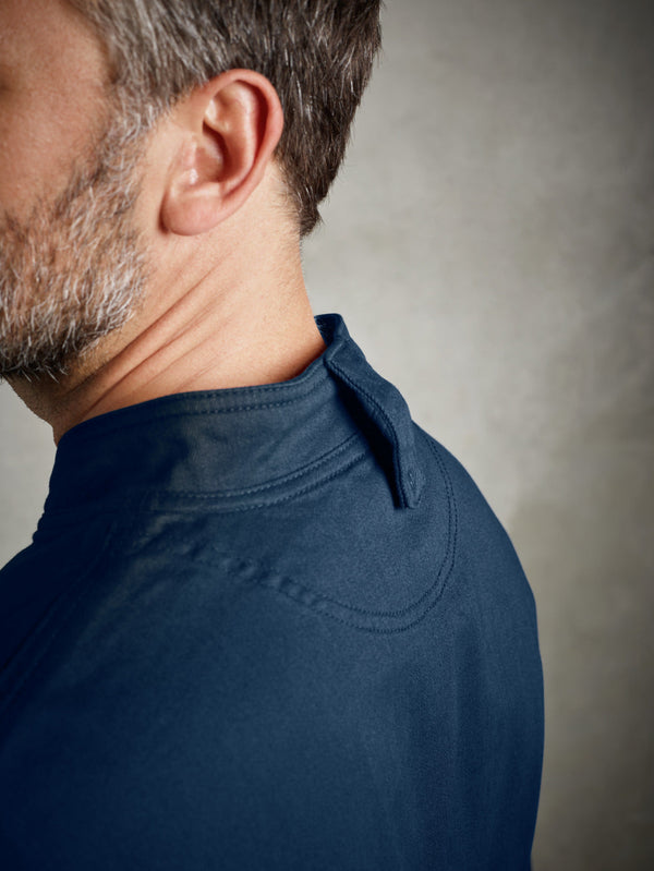 bluza kucharska męska Leo; Kleidergröße 48; niebieski