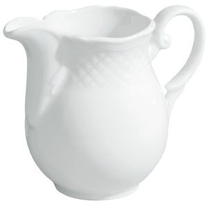 dzbanek Zürich z uchwytem; 150ml; biały; okrągły; 6 sztuka / opakowanie