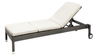 leżanka Metropolitan; 202x83.5x34 cm (DxSxW); siedzisko ciemny taupe, stelaż ciemny taupe