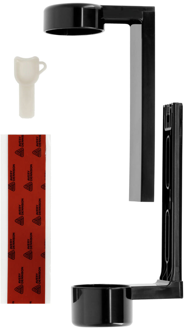 uchwyt do dozownika; 22 cm (W); czarny; 10 sztuka / opakowanie