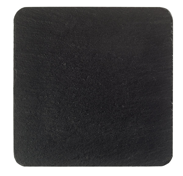 taca z łupka naturalnego Colwood czarna; 12.8x12.8x0.5 cm (DxSxW); czarny; kwadrat