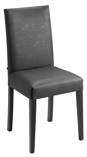 krzesło Elegance sztuczna skóra; 46.5x51x95.5 cm (SxGxW); siedzisko antracyt, stelaż wenge; 2 sztuka / opakowanie