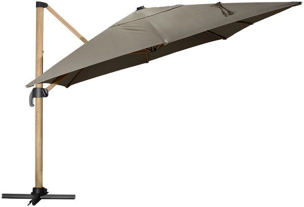 parasol rzymski Terrado; 300x400x275 cm (DxSxW); antracyt/brązowy; prostokątny