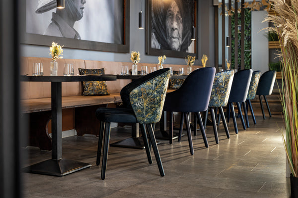 Stuhl Floral; 54x59x82 cm (SxGxW); niebieski