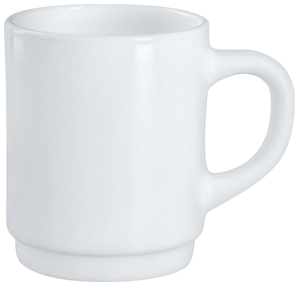 kubek Restaurant; 250ml, 7.2x8.9 cm (ØxW); biały; okrągły; 6 sztuka / opakowanie