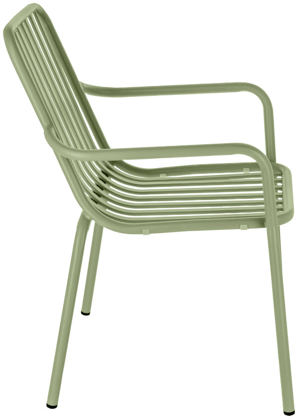 krzesło Merida; 57x64x85 cm (SxGxW); zielony; 2 sztuka / opakowanie