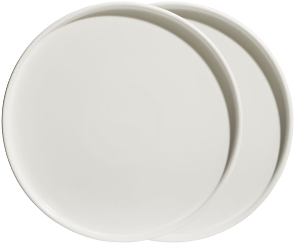 talerz z niskim rantem Skady matowy; 30x2.5 cm (ØxW); biel kremowa; okrągły; 2 sztuka / opakowanie