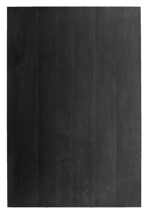 blat Sumba prostokątny; 120x80 cm (DxS); jesion bejcowany na czarno; prostokątny