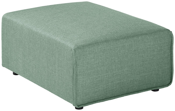 hoker Belford z tkaniny; 71x93x40 cm (SxGxW); siedzisko szaro-błękitny