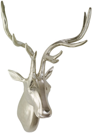 poroże dekoracyjne Henrietta; 38x26x62 cm (SxWxG); srebro