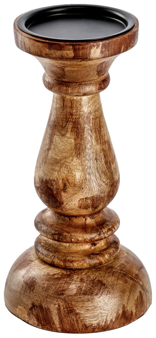 Stumpenkerzenhalter Maris; 12x23 cm (ØxW); brązowy
