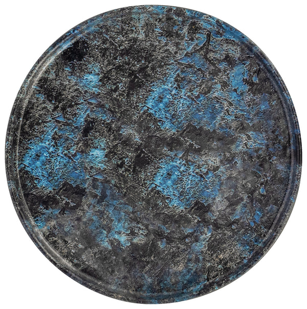 talerz Tusa okrągły; 21x2 cm (ØxW); czarny/ciemny niebieski; okrągły; 6 sztuka / opakowanie