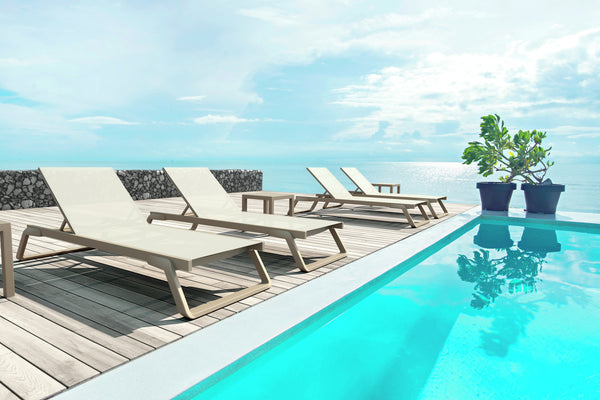 Sonnenliege Tropic; 210x72x31 cm (DxSxW); taupe