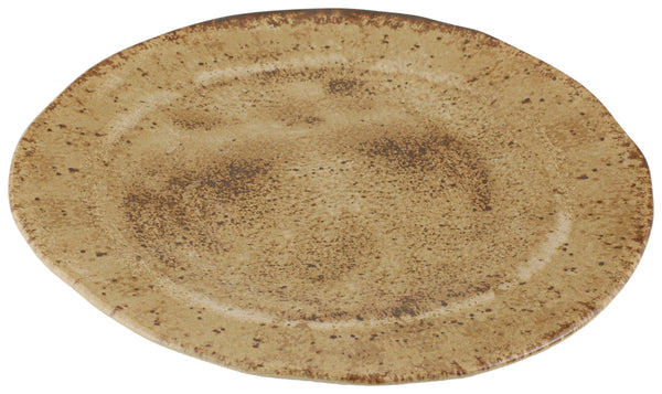 talerz płaski Natura; 30x2 cm (ØxW); jasny brązowy/ciemny brąz; okrągły; 6 sztuka / opakowanie