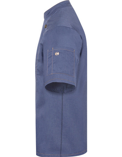 Bluza kucharska męska Retro z krótkim rękawem