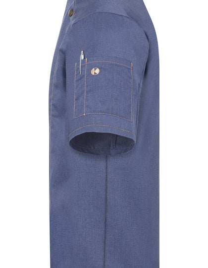 Bluza kucharska męska Retro z krótkim rękawem