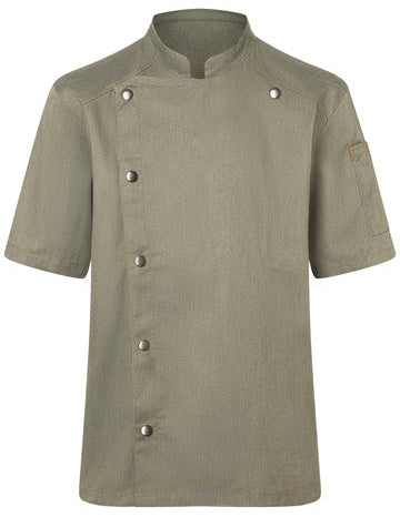 Bluza kucharska męska Retro z krótkim rękawem