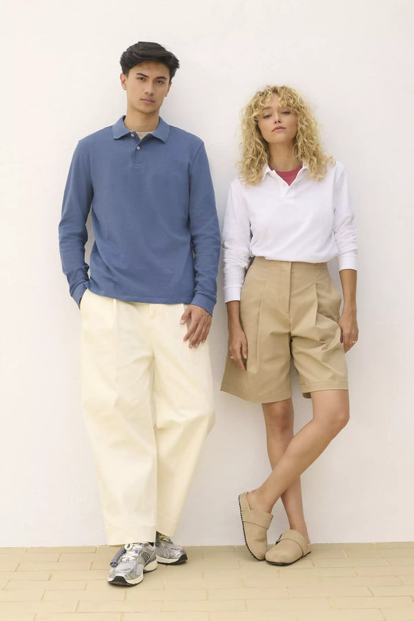 Koszulka polo unisex Puro z długim rękawem