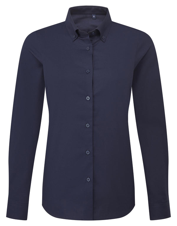 bluzka damska Oxford Premium z długim rękawem