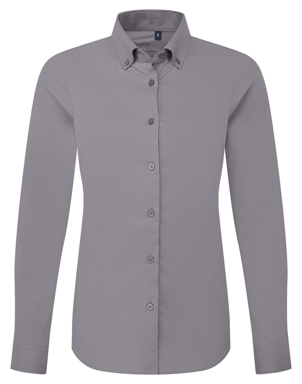 bluzka damska Oxford Premium z długim rękawem