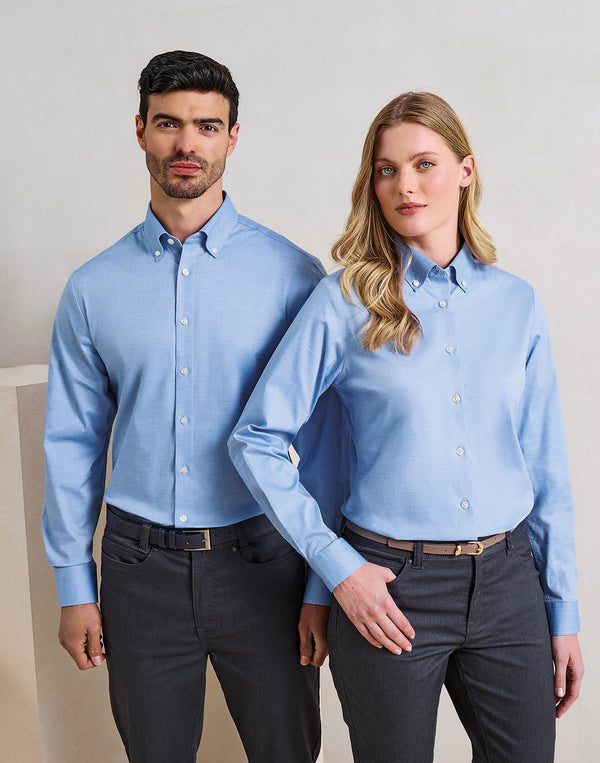 bluzka damska Oxford Premium z długim rękawem