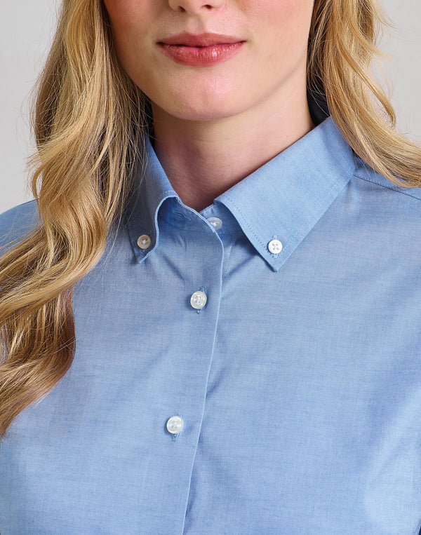 bluzka damska Oxford Premium z długim rękawem