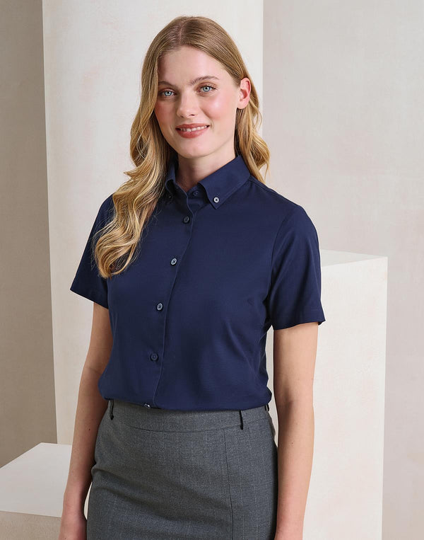 bluzka damska Oxford Premium z krótkim rękawem
