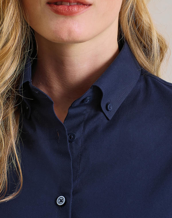 bluzka damska Oxford Premium z krótkim rękawem