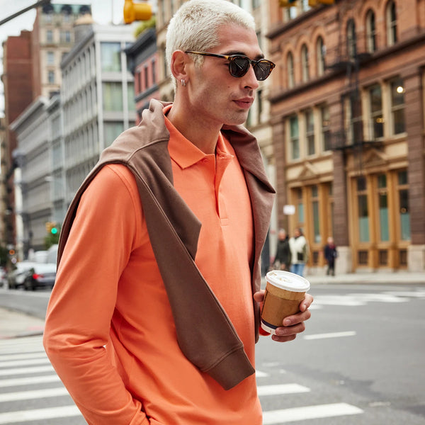 Koszulka polo męska Koton z długim rękawem