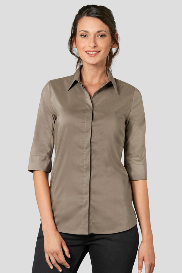 bluzka damska Fiore rękaw 3/4; Kleidergröße 36; taupe