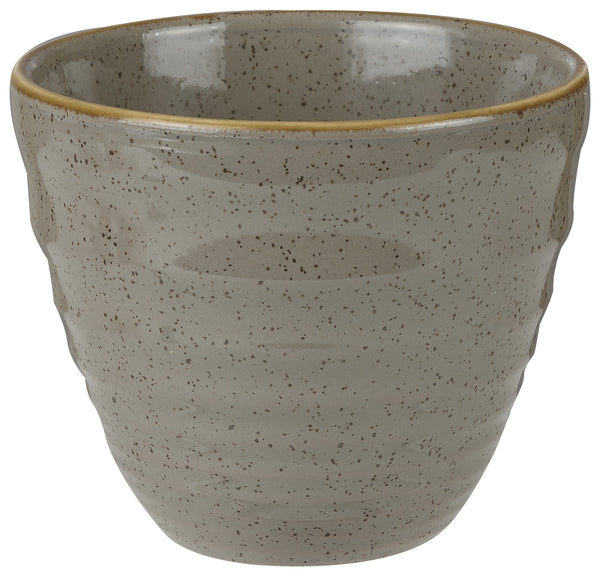 Ripple Chip Mug Stonecast Peppercorn; 280ml, 9.5x8.3 cm (ØxW); szary/brązowy; okrągły; 12 sztuka / opakowanie