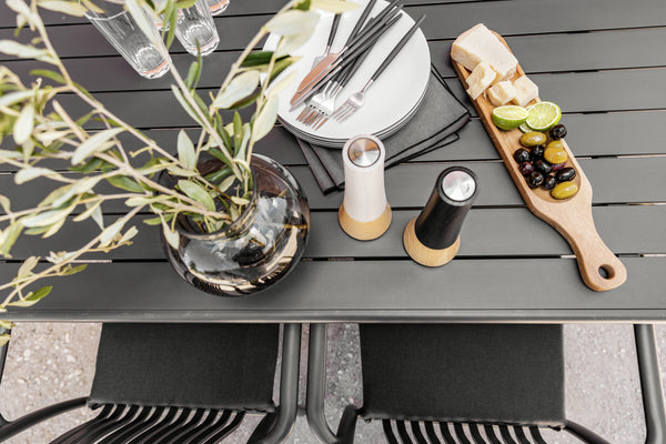 stół Bevera; 140x80x74 cm (DxSxW); antracyt; prostokątny