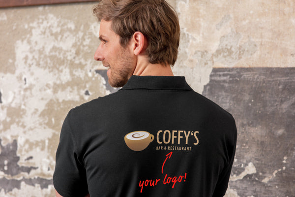 koszulka polo męska Fly krótki rękaw; Kleidergröße M; czarny