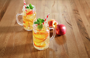 kubek Quattro Stagioni z uchwytem i pokrywką; 480ml, 6.6x13.6 cm (ØxW); transparentny; 12 sztuka / opakowanie
