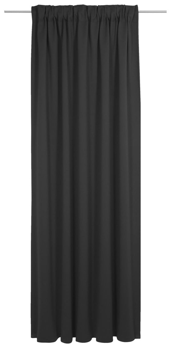 Verdunklungsvorhang Granat Multiband; 142x145 cm (SxW); czarny