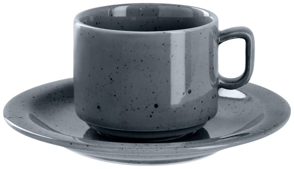 filiżanka do kawy Alessia; 190ml, 7.5x6.3 cm (ØxW); szary; okrągły; 6 sztuka / opakowanie