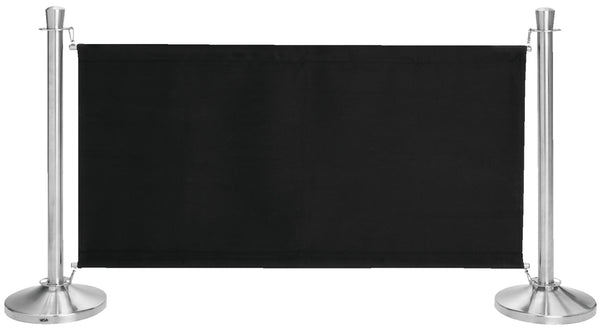 ekran prywatności Amelita; 138x71 cm (DxW); czarny