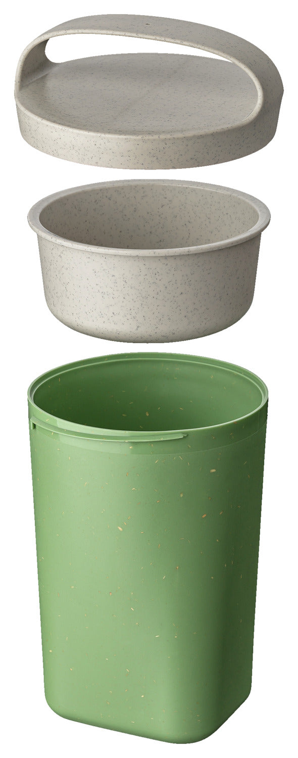 pojemnik do wielokrotnego użytku Snackpot Buddy; 700ml, 10.4x17.5 cm (ØxW); zielony; okrągły; 6 sztuka / opakowanie
