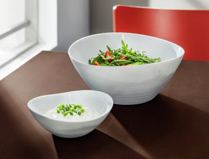 miska Prometeo; 350ml, 15x14.1x5.1 cm (DxSxW); biały; owalny; 12 sztuka / opakowanie