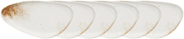 półmisek Purior; 30.5x16x2.6 cm (DxSxW); biały/brązowy; 6 sztuka / opakowanie