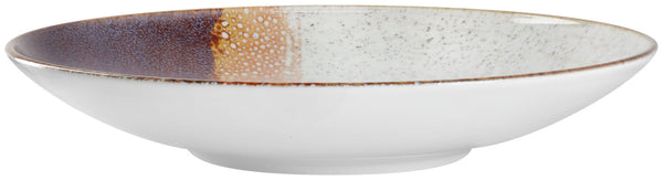 Teller tief Piazza; 1700ml, 30x5.5 cm (ØxW); beżowy/morela/śliwka; okrągły; 6 sztuka / opakowanie