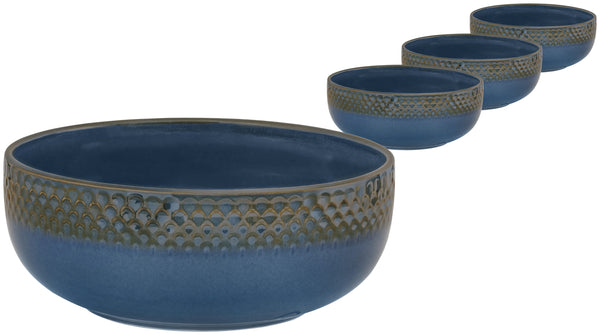 miska Aranda; 1200ml, 18x7 cm (ØxW); niebieski; 4 sztuka / opakowanie