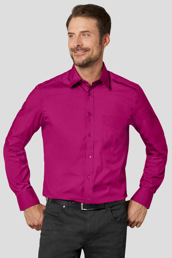 koszula męska Kim długi rękaw; Kleidergröße 41/42; jeżyna