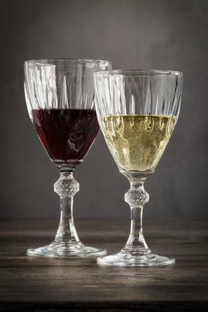 kieliszek do wina białego Diamond; 245ml, 8.2x17.6 cm (ØxW); transparentny; 6 sztuka / opakowanie
