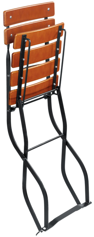 krzesło Bavaria; 41.5x49x88.5 cm (SxGxW); siedzisko kasztan, stelaż czarny; 2 sztuka / opakowanie