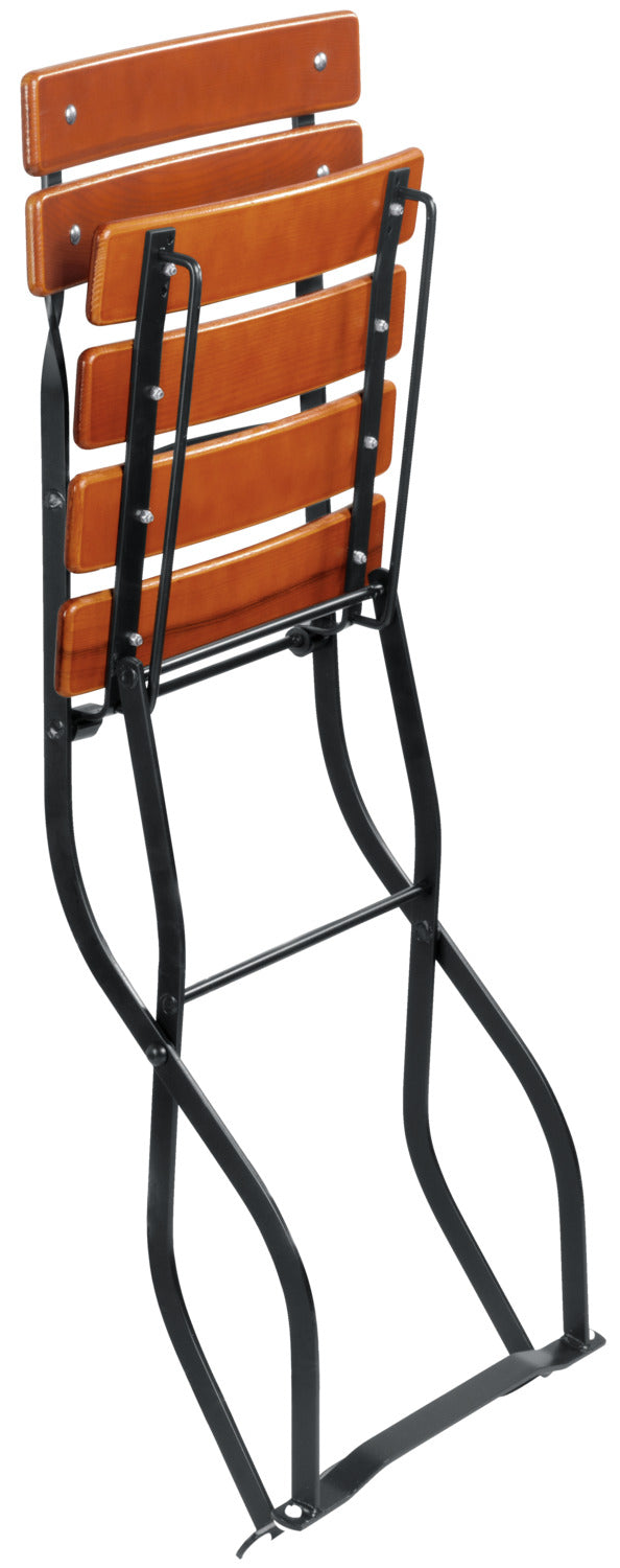 krzesło Bavaria; 41.5x49x88.5 cm (SxGxW); siedzisko kasztan, stelaż czarny; 2 sztuka / opakowanie