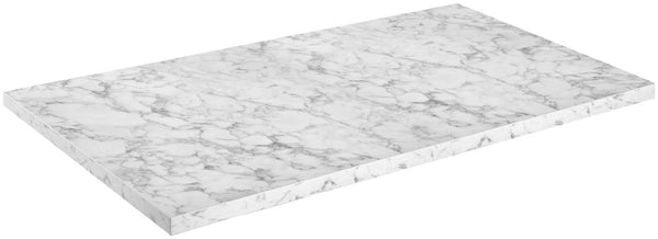Tischplatte Esterno rechteckig; 130x80x3 cm (DxSxW); biały/marmurkowy; prostokątny